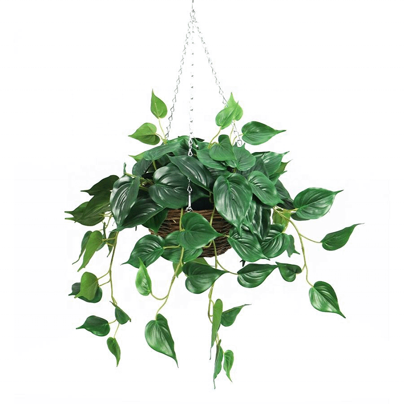 artificial pothos hanging basket