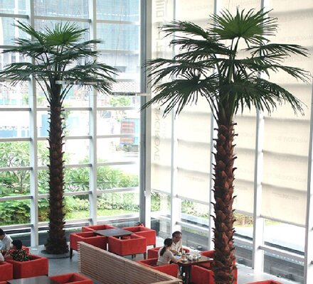 شجرة نخيل اصطناعية كبيرة بارتفاع 3-10 أمتار