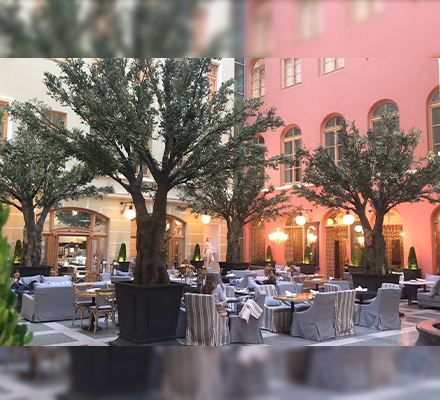 شجرة بانيان اصطناعية كبيرة لتزيين المناظر الطبيعية