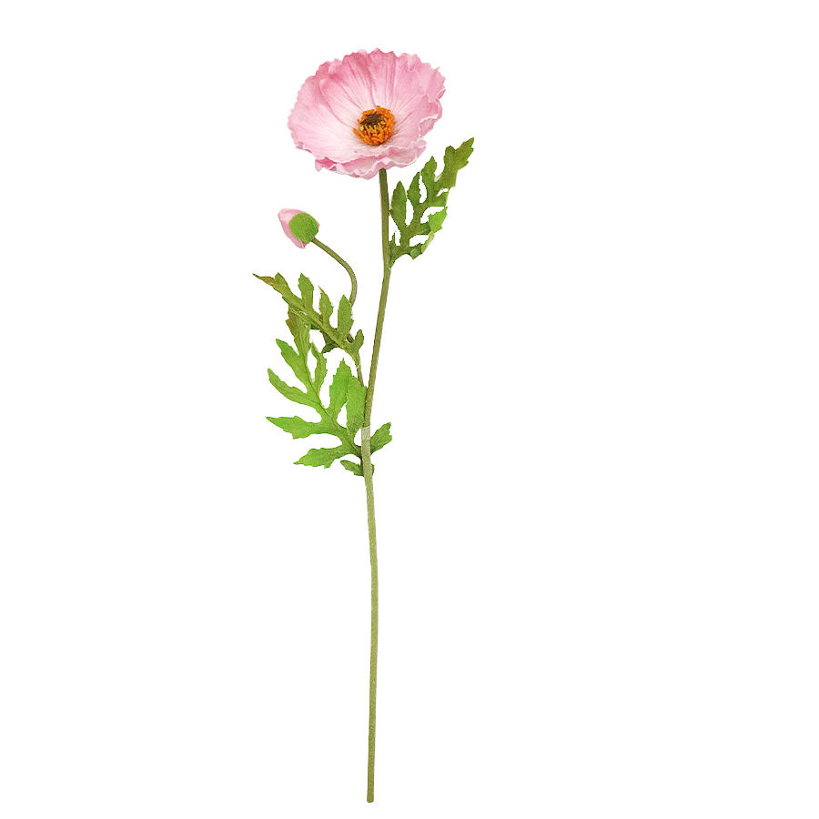 faux poppy stem