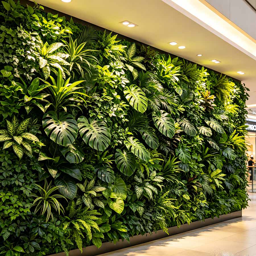 green wall